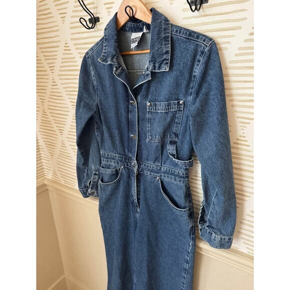 The Ragged Priest Small Questioner Boilersuit Long Sleeve Denim Cargo Jumpsuit - Picture 3 of 7